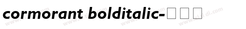 cormorant bolditalic字体转换